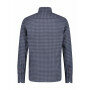 Katoenen-overhemd-met-regular-fit---donkerblauw/cognac