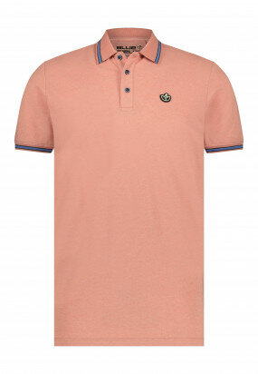 Polo-with-artwork-on-chest---dusty-pink-plain