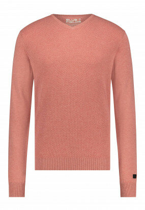 Jumper-of-blended-recycled-polyester---dusty-pink-plain