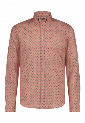 Poplin-shirt-with-button-down-collar---dusty-pink/white