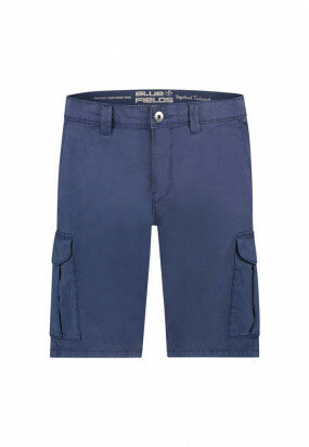 Denim-shorts-with-patch-flap-pockets---grey-blue-plain