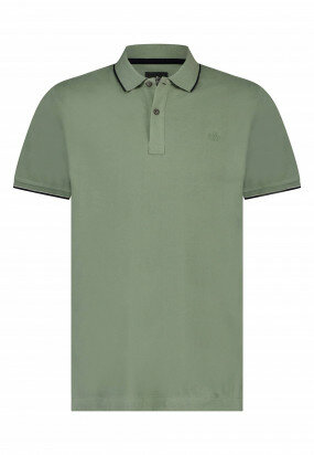 Polo-with-striped-details---jade-plain