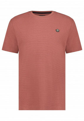 Jersey-T-shirt-with-boxy-fit---coral-plain