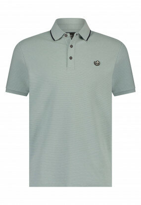 Polo-jersey-with-short-sleeve---ice-blue-plain