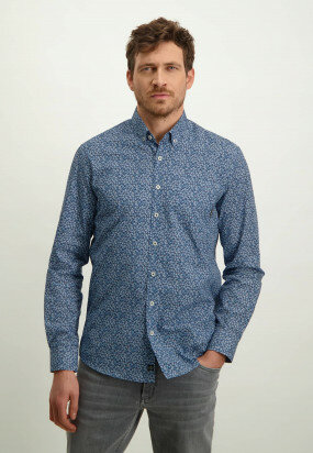 Printed-poplin-shirt-with-chest-pocket