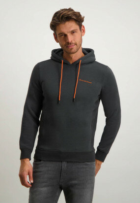 Sweatshirt-hoodie-with-rubberised-print---dark-anthracite-plain