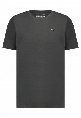T-Shirt-made-of-jersey-ottoman-fabric---dark-anthracite-plain